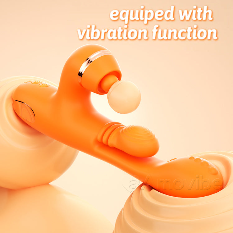 Vibrador Punto G con Movimiento Circular de Masaje, Vibración y 3 Fundas para Golpeteo del Clítoris, Cosquilleo y Lamedura
