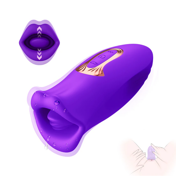 Vibrador Clitorial con Labios Besadores y Lengua Vibrante