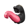 Vibrador de Punto G con Empuje y Lamedura con Diseño de Doble Rosa