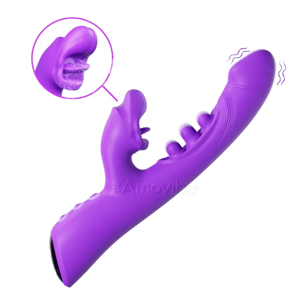 Vibrador de Besos y Triple Toque – Estimulación del Clítoris y Punto G