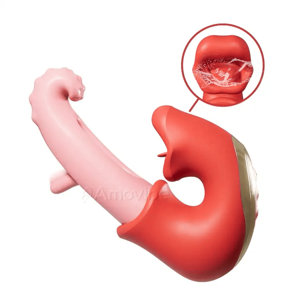Vibrador aleteador clitorial – impermeable con modos de lamido y provocación