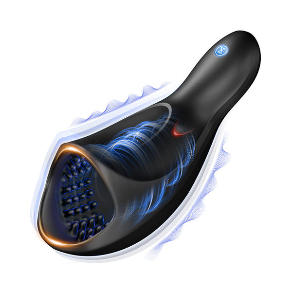 3D Textured Male Masturbator with 10 Vibration Settings