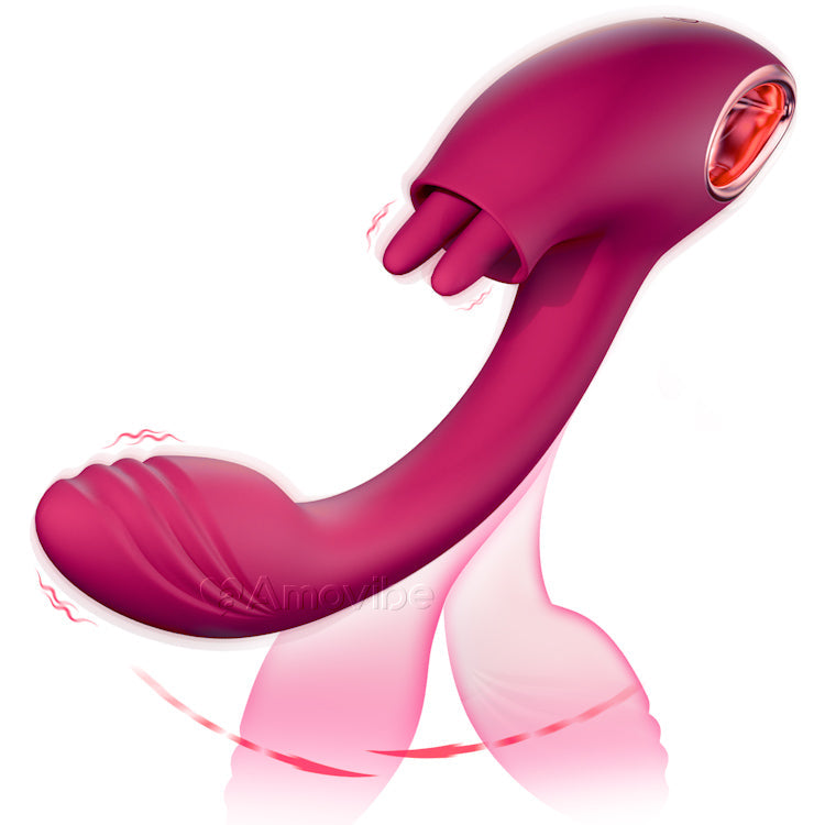 Vibrador Punto G con Función de Doble Lamer