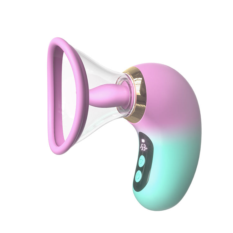 Vibrador 5 en 1 con succión, lamido y control LCD