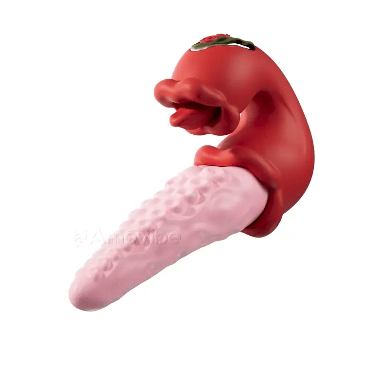 Vibrador de pulpo 2 en 1 con lengua provocativa y 10 modos de vibración