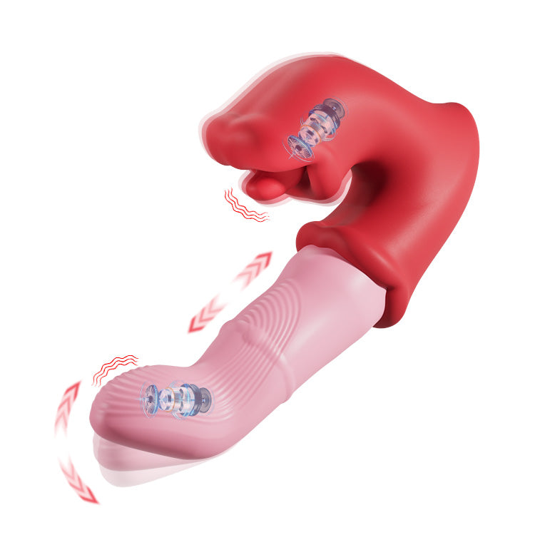 Vibrador para Punto G y Clítoris – Acción de Lengüetazo, Impermeable
