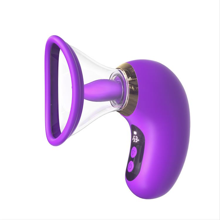 Vibrador 5 en 1 con succión, lamido y control LCD