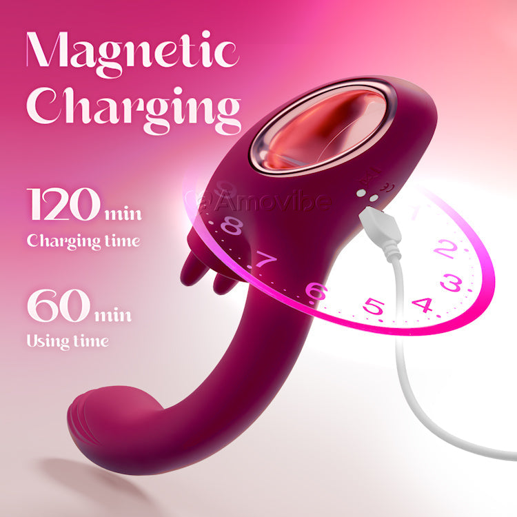 Vibrador Punto G con Función de Doble Lamer