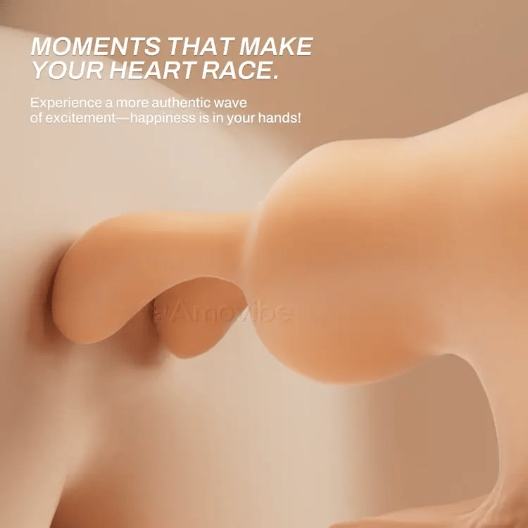 Consolador con Empuje y 10 Velocidades de Empuje y Vibración