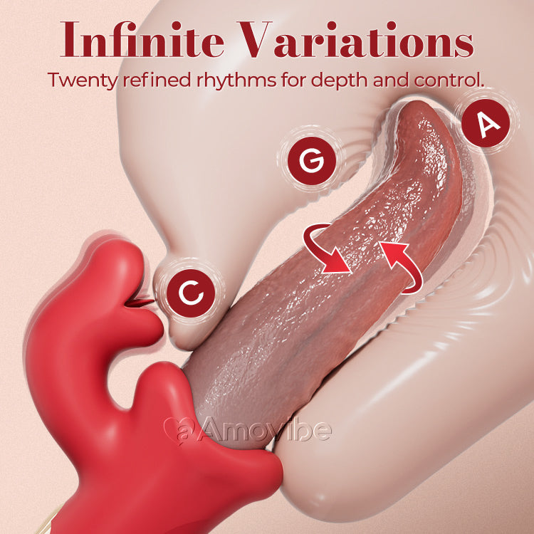Vibrador de Lengua Oscilante – Estimulación Tentadora y Ondulante