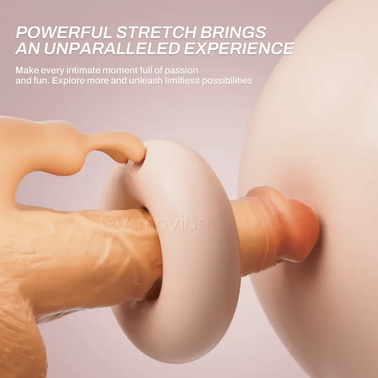 Consolador con Empuje y 10 Velocidades de Empuje y Vibración