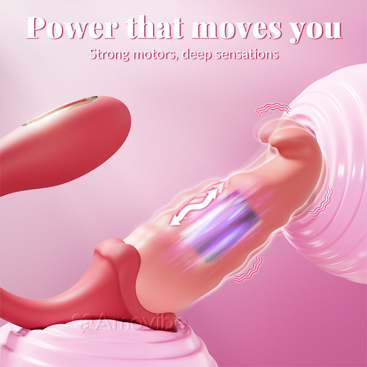 Vibrador para Punto G Controlado por Aplicación: Pulsante para Punto C, Silencioso
