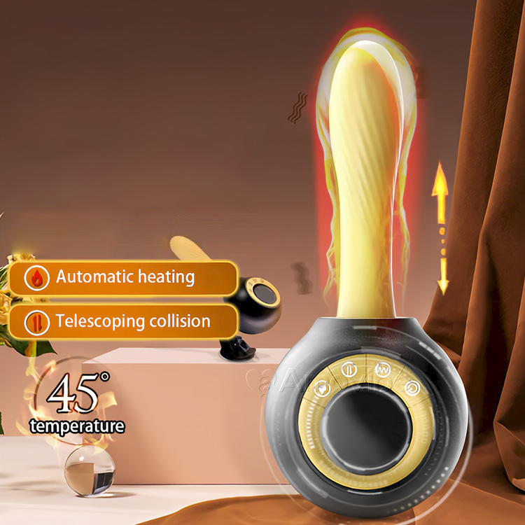 Máquina Sexual con Función de Empuje y Vibración, Calefacción y Control Remoto