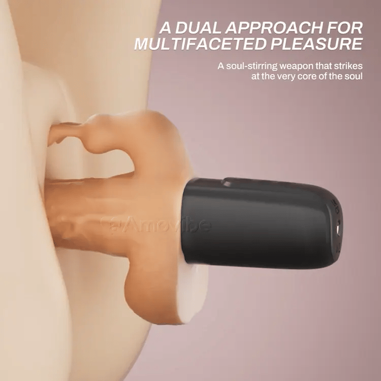 Consolador con Empuje y 10 Velocidades de Empuje y Vibración