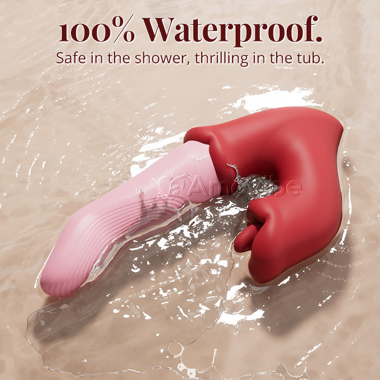 Vibrador para Punto G y Clítoris – Acción de Lengüetazo, Impermeable