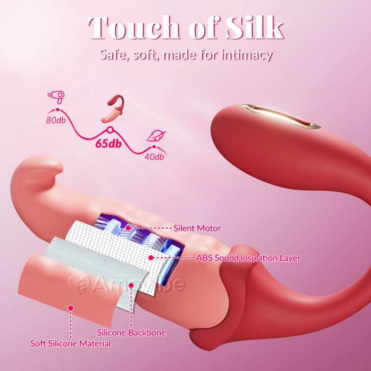 Vibrador para Punto G Controlado por Aplicación: Pulsante para Punto C, Silencioso
