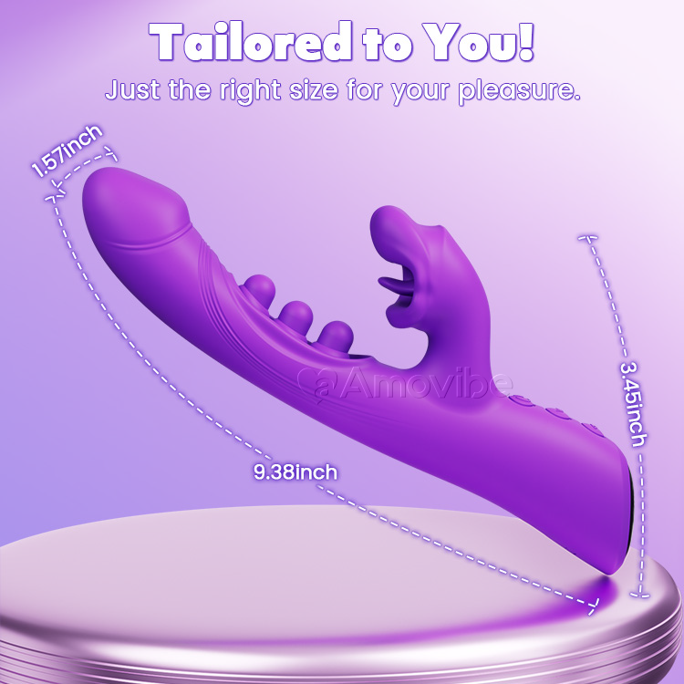 Vibrador de Besos y Triple Toque – Estimulación del Clítoris y Punto G