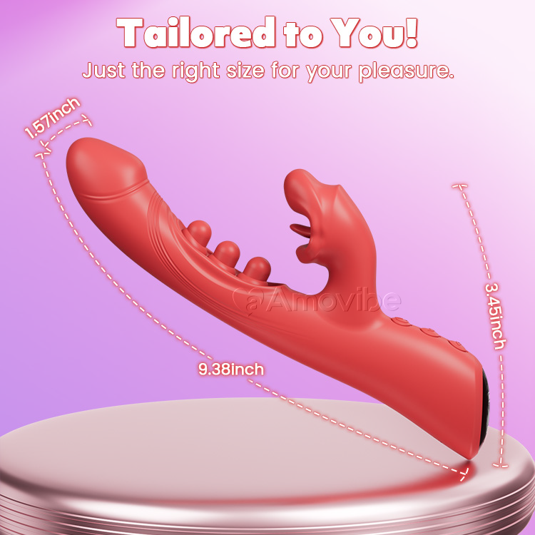 Vibrador de Besos y Triple Toque – Estimulación del Clítoris y Punto G