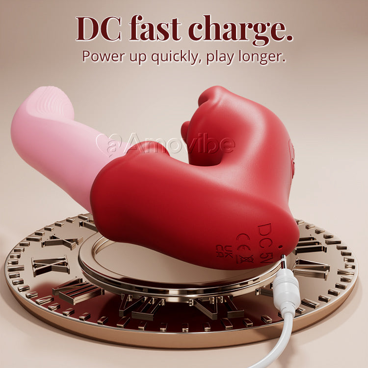 Vibrador para Punto G y Clítoris – Acción de Lengüetazo, Impermeable