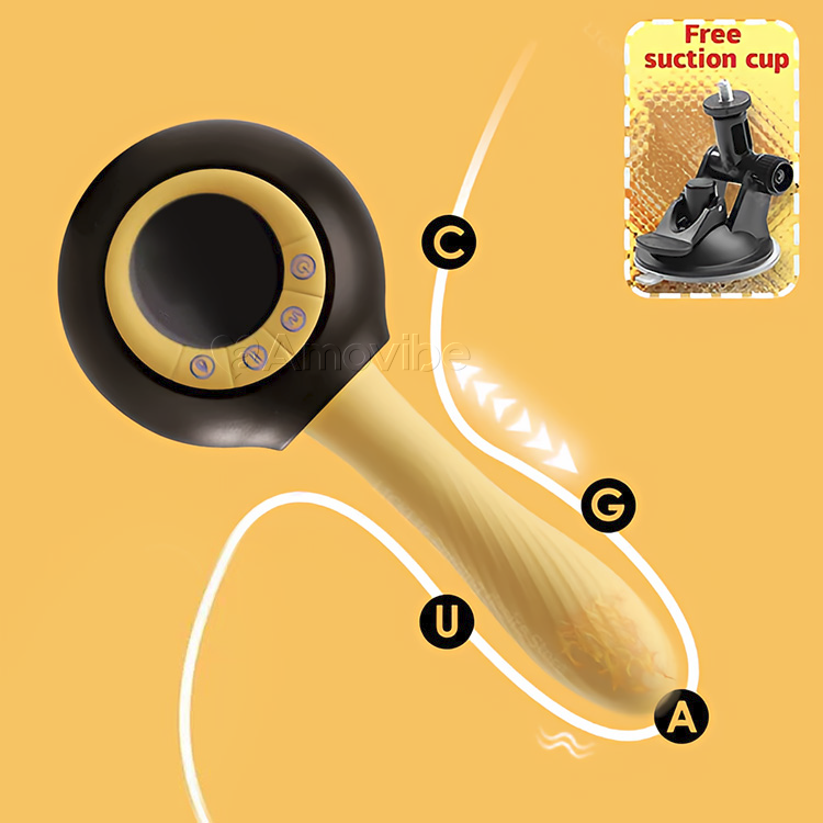 Máquina Sexual con Función de Empuje y Vibración, Calefacción y Control Remoto
