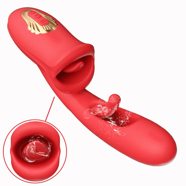Amara - Vibrador de clítoris con punto G con modos de succión y aleteo